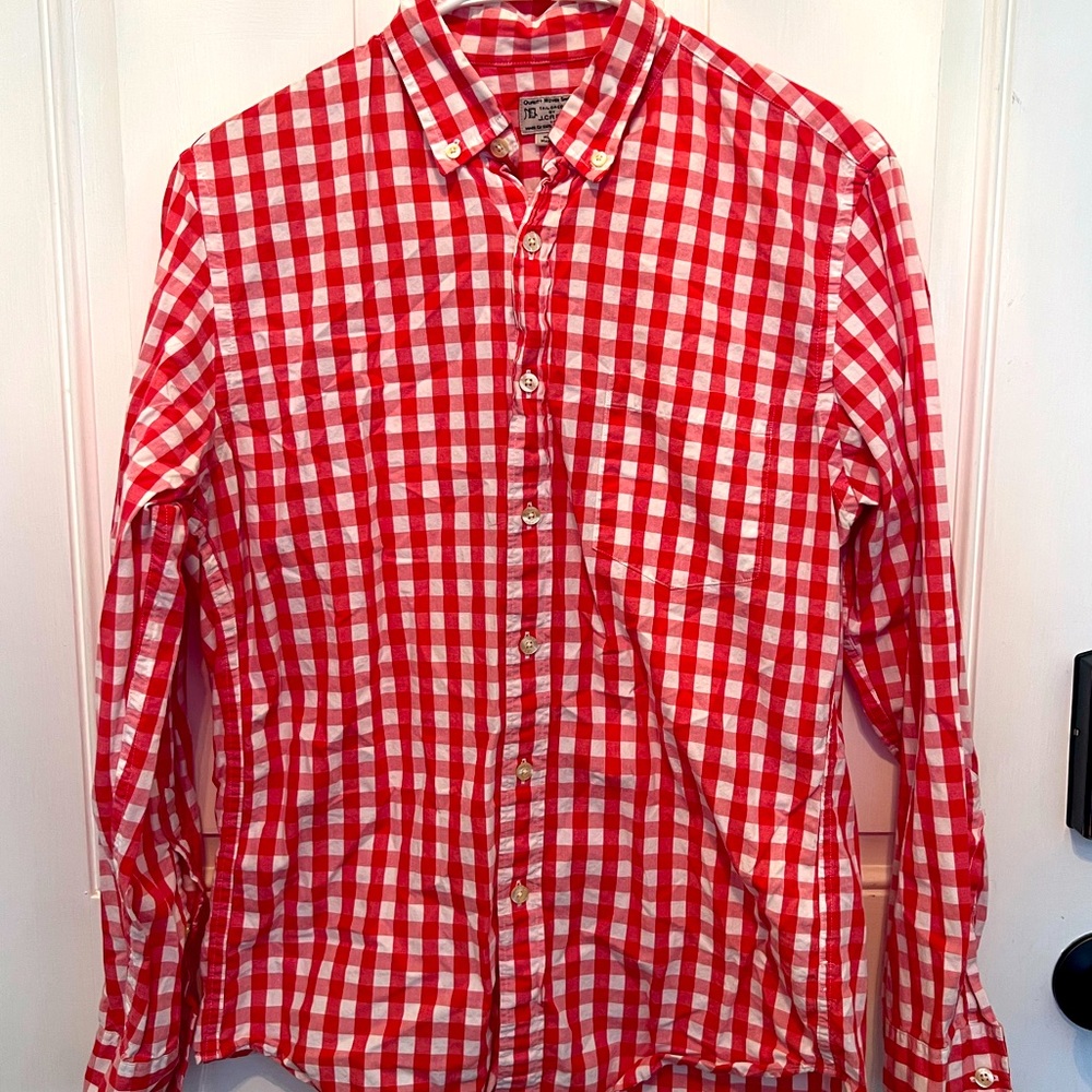 J. Crew Woven Plaid Button Down Shirt